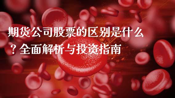 期货公司股票的区别是什么？全面解析与投资指南_https://cj002.lansai.wang_会计问答_第1张