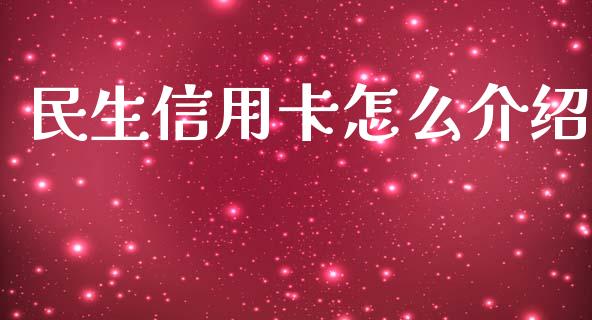 民生信用卡怎么介绍_https://cj002.lansai.wang_金融问答_第1张