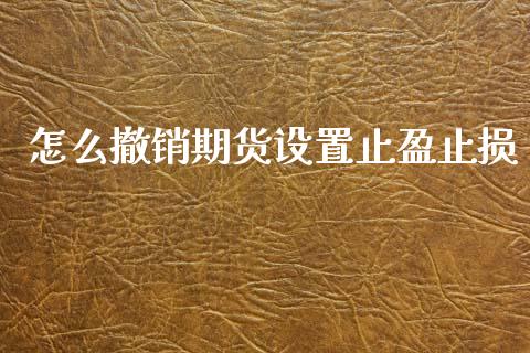 怎么撤销期货设置止盈止损_金融问答_第1张_财经百问网 怎么撤销期货设置止盈止损_https://cj002.lansai.wang_金融问答_第1张