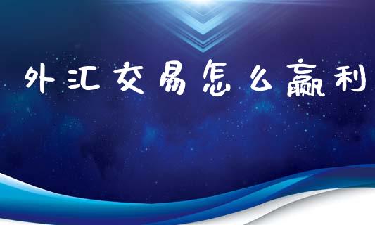 外汇交易怎么赢利_https://cj002.lansai.wang_财经问答_第1张