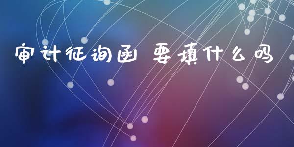 审计征询函 要填什么吗_https://cj002.lansai.wang_会计问答_第1张