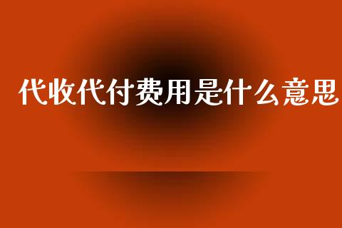 代收代付费用是什么意思_https://cj002.lansai.wang_会计问答_第1张