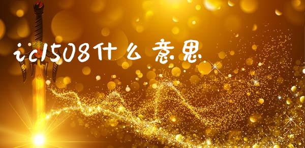 ic1508什么意思_https://cj002.lansai.wang_保险问答_第1张