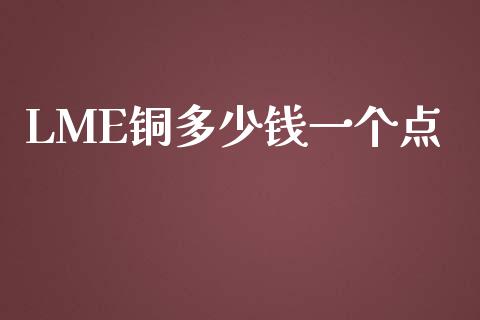 LME铜多少钱一个点_https://cj002.lansai.wang_财经百问_第1张