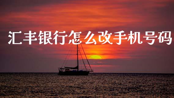 汇丰银行怎么改手机号码_https://cj002.lansai.wang_金融问答_第1张