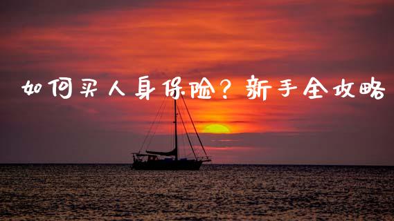 如何买人身保险？新手全攻略_https://cj002.lansai.wang_财经问答_第1张