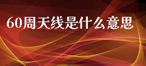60周天线是什么意思_https://cj002.lansai.wang_财经百问_第1张