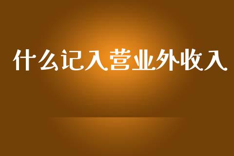 什么记入营业外收入_https://cj002.lansai.wang_会计问答_第1张