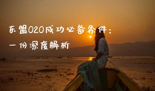 东盟O2O成功必备条件：一份深度解析_https://cj002.lansai.wang_金融问答_第1张