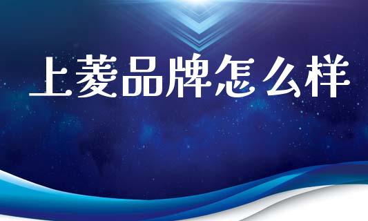 上菱品牌怎么样_https://cj002.lansai.wang_财经百问_第1张