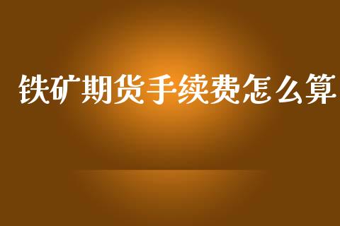 铁矿期货手续费怎么算_https://cj002.lansai.wang_会计问答_第1张
