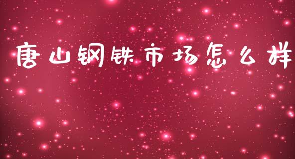 唐山钢铁市场怎么样_https://cj002.lansai.wang_期货问答_第1张