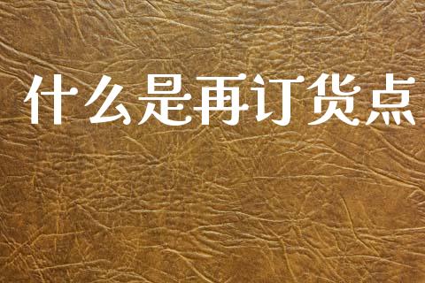 什么是再订货点_https://cj002.lansai.wang_会计问答_第1张