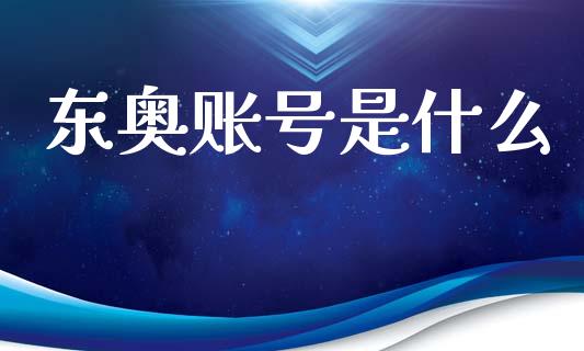 东奥账号是什么_https://cj002.lansai.wang_会计问答_第1张