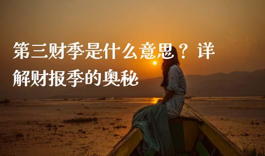 第三财季是什么意思？ 详解财报季的奥秘_https://cj002.lansai.wang_保险问答_第1张