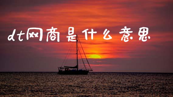 dt网商是什么意思_https://cj002.lansai.wang_财经问答_第1张