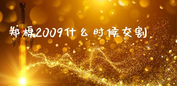 郑棉2009什么时候交割_https://cj002.lansai.wang_股市问答_第1张