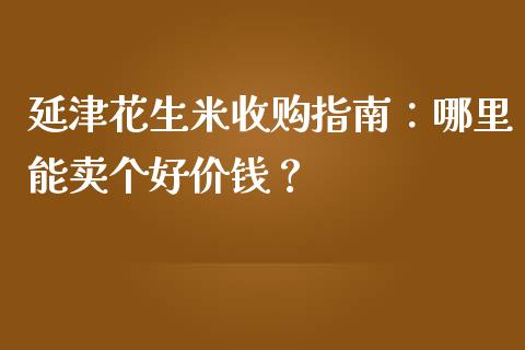 延津花生米收购指南:哪里能卖个好价钱?_理财问答_第1张_财经百问网 延津花生米收购指南:哪里能卖个好价钱?_https://cj002.lansai.wang_理财问答_第1张