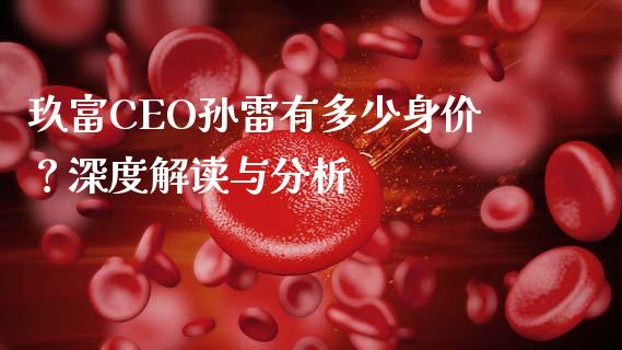 玖富CEO孙雷有多少身价？深度解读与分析_https://cj002.lansai.wang_理财问答_第1张
