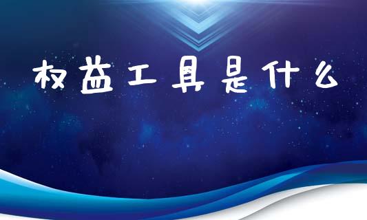 权益工具是什么_https://cj002.lansai.wang_会计问答_第1张