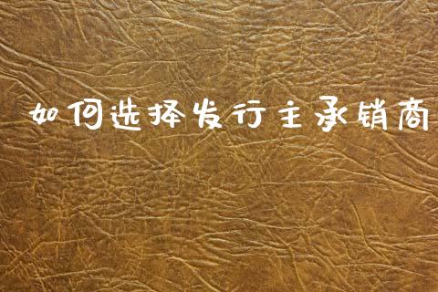 如何选择发行主承销商_保险问答_第1张_财经百问网 如何选择发行主承销商_https://cj002.lansai.wang_保险问答_第1张
