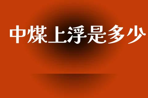 中煤上浮是多少_https://cj002.lansai.wang_期货问答_第1张