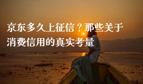京东多久上征信？那些关于消费信用的真实考量_https://cj002.lansai.wang_期货问答_第1张