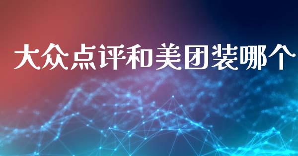 大众点评和美团装哪个_https://cj002.lansai.wang_财经百问_第1张