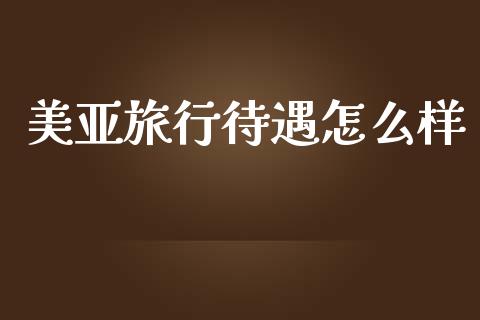 美亚旅行待遇怎么样_https://cj002.lansai.wang_保险问答_第1张