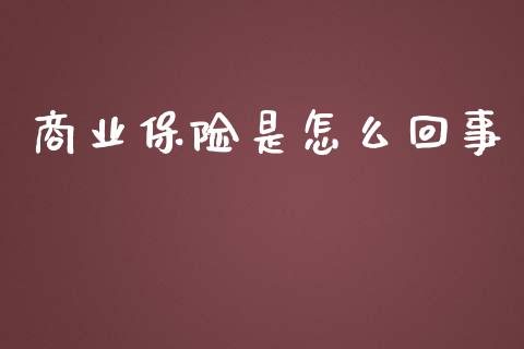 商业保险是怎么回事_https://cj002.lansai.wang_保险问答_第1张