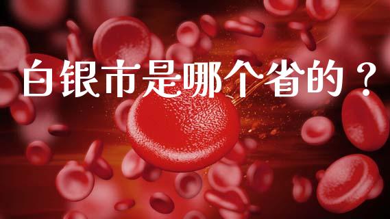 白银市是哪个省的？_https://cj002.lansai.wang_理财问答_第1张