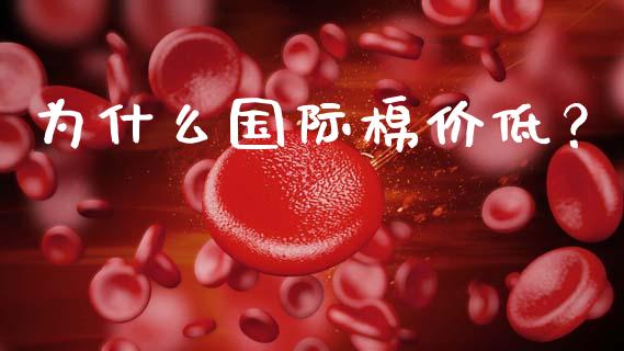 为什么国际棉价低？_https://cj002.lansai.wang_金融问答_第1张