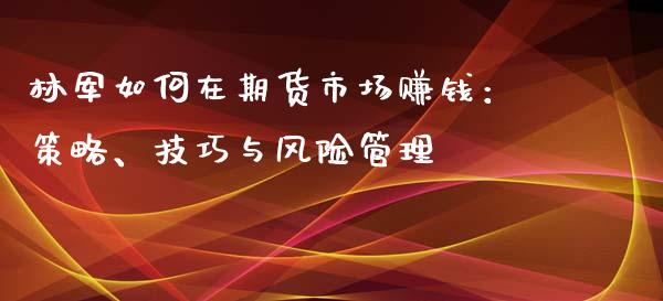 林军如何在期货市场赚钱：策略、技巧与风险管理_https://cj002.lansai.wang_理财问答_第1张