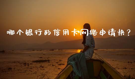 哪个银行的信用卡网络申请快？_https://cj002.lansai.wang_股市问答_第1张
