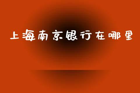 上海南京银行在哪里_https://cj002.lansai.wang_理财问答_第1张