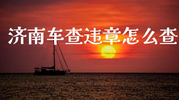 济南车查违章怎么查_https://cj002.lansai.wang_保险问答_第1张