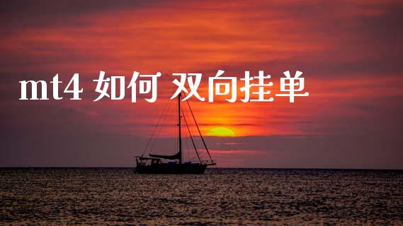 mt4 如何 双向挂单_https://cj002.lansai.wang_财经问答_第1张