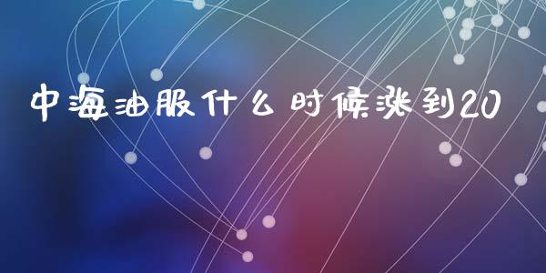 中海油服什么时候涨到20_https://cj002.lansai.wang_股市问答_第1张