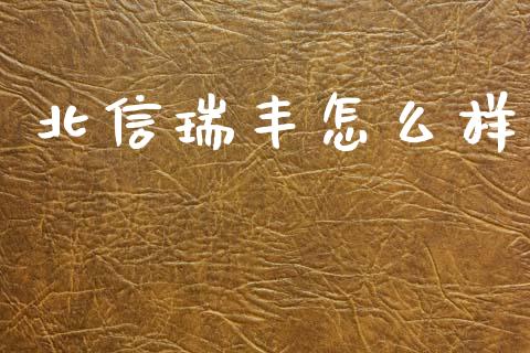 北信瑞丰怎么样_会计问答_第1张_财经百问网 北信瑞丰怎么样_https://cj002.lansai.wang_会计问答_第1张