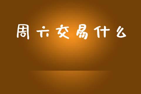 周六交易什么_https://cj002.lansai.wang_会计问答_第1张