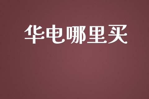 华电哪里买_https://cj002.lansai.wang_股市问答_第1张