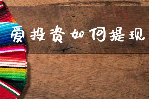 爱投资如何提现_https://cj002.lansai.wang_期货问答_第1张