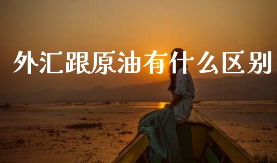 外汇跟原油有什么区别_https://cj002.lansai.wang_财经问答_第1张