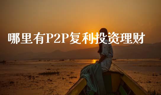 哪里有P2P复利投资理财_会计问答_第1张_财经百问网 哪里有P2P复利投资理财_https://cj002.lansai.wang_会计问答_第1张