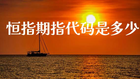 恒指期指代码是多少_https://cj002.lansai.wang_期货问答_第1张