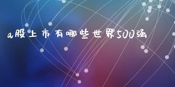 a股上市有哪些世界500强_https://cj002.lansai.wang_股市问答_第1张