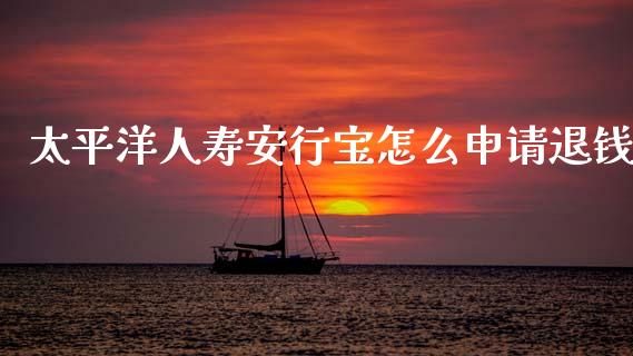 太平洋人寿安行宝怎么申请退钱_https://cj002.lansai.wang_金融问答_第1张