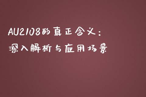AU2108的真正含义：深入解析与应用场景_https://cj002.lansai.wang_理财问答_第1张