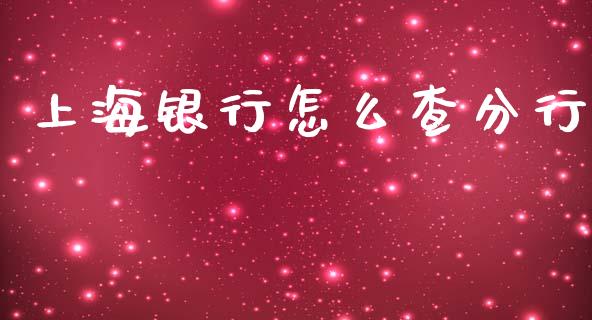 上海银行怎么查分行_https://cj002.lansai.wang_财经问答_第1张