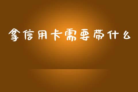 拿信用卡需要带什么_https://cj002.lansai.wang_金融问答_第1张